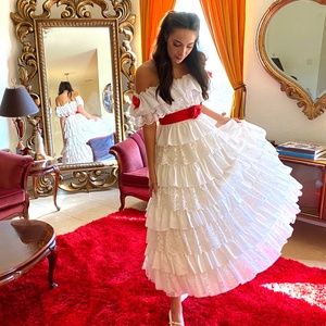 Scarlett O'Hara Gone With The Wind White Ball Gown